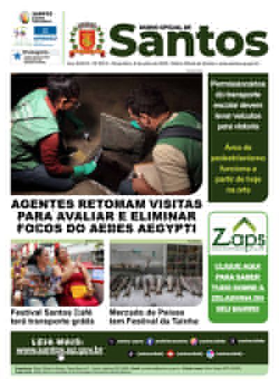 Imagem da primeira página do Diário Oficial de 08/07/2025