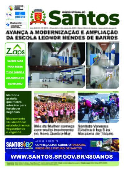 Imagem da primeira página do Diário Oficial de 03/03/2026