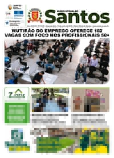 Imagem da primeira página do Diário Oficial de 15/06/2026